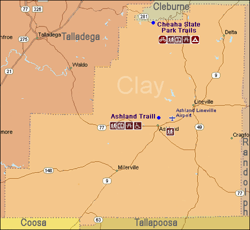 Clay County Trails Map